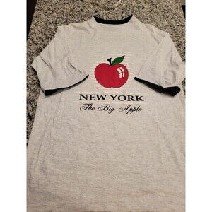 Sun Triangle T-Shirt Mens XL New York The Big Apple Graphic Short Sleeve Gray